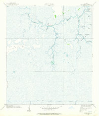 Greens Bayou 1934 topographic map thumbnail