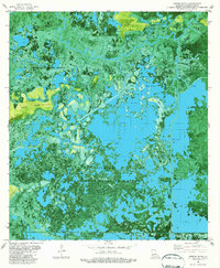 Greens Bayou 1982 topographic map thumbnail