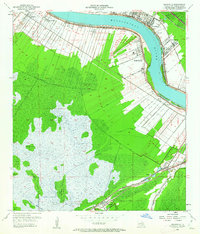Hahnville 1952 topographic map thumbnail
