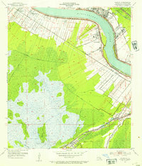 Hahnville 1952 topographic map thumbnail