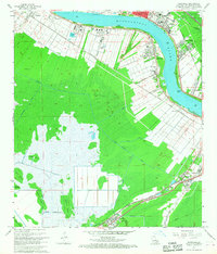Hahnville 1967 topographic map thumbnail