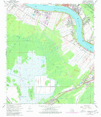 Hahnville 1967 topographic map thumbnail