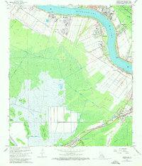 Hahnville 1967 topographic map thumbnail