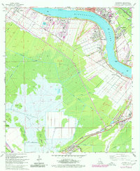 Hahnville 1967 topographic map thumbnail