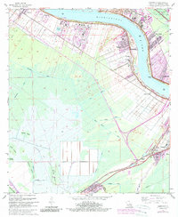 Hahnville 1967 topographic map thumbnail