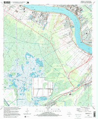 Hahnville 1995 topographic map thumbnail