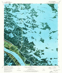 Happy Jack 1973 topographic map thumbnail