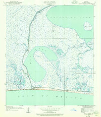 Holly Beach 1934 topographic map preview