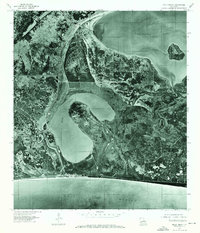 Holly Beach 1975 topographic map preview