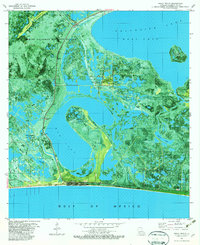 Holly Beach 1982 topographic map preview