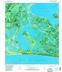 Holly Beach 1982 topographic map preview