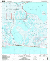 Holly Beach 1998 topographic map preview