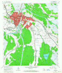 Houma 1963 topographic map thumbnail
