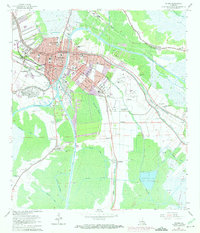 Houma 1963 topographic map thumbnail