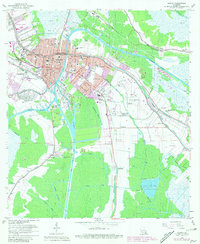 Houma 1963 topographic map thumbnail