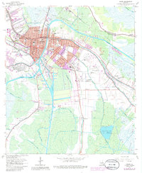 Houma 1963 topographic map preview