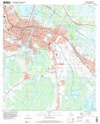 Houma 1998 topographic map thumbnail