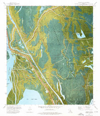 Jackass Bay 1973 topographic map thumbnail
