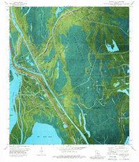 Jackass Bay 1973 topographic map thumbnail