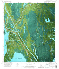 Jackass Bay 1973 topographic map thumbnail