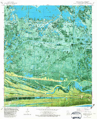 Johnsons Bayou topographic map thumbnail