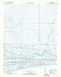 Johnsons Bayou 1934 topographic map thumbnail