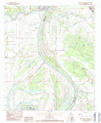 Jonesville South 1983 topographic map thumbnail
