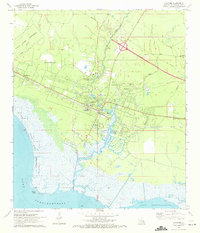 Lacombe 1971 topographic map thumbnail