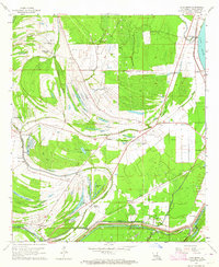 Lake Bruin 1963 topographic map thumbnail