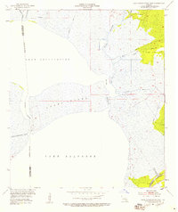 Lake Cataouatche East 1952 topographic map thumbnail