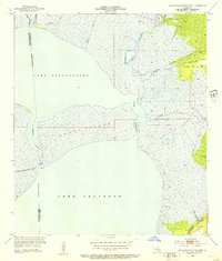Lake Cataouatche East 1952 topographic map thumbnail