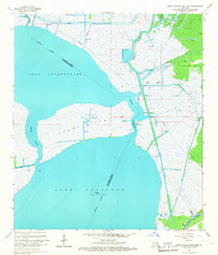 Lake Cataouatche East 1966 topographic map thumbnail