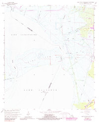 Lake Cataouatche East 1966 topographic map thumbnail