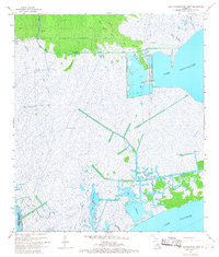 Lake Cataouatche West 1967 topographic map thumbnail