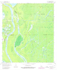 Lake Chicot 1970 topographic map thumbnail