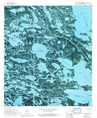 Lake Cuatro Caballo 1973 topographic map thumbnail
