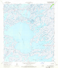 Lake Mechant 1964 topographic map thumbnail
