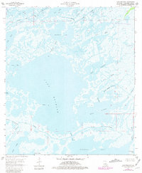 Lake Mechant 1964 topographic map thumbnail
