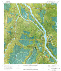 Lake Mongoulois 1973 topographic map thumbnail