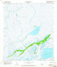 Lake Penchant 1964 topographic map thumbnail