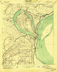 Lake Providence 1909 topographic map thumbnail