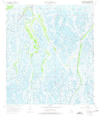 Lake Quitman 1964 topographic map thumbnail
