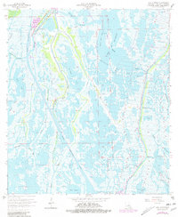 Lake Quitman 1964 topographic map thumbnail