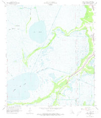 Lake Theriot 1964 topographic map thumbnail