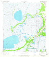 Lake Theriot 1964 topographic map thumbnail