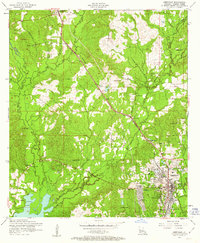 Leesville 1954 topographic map thumbnail