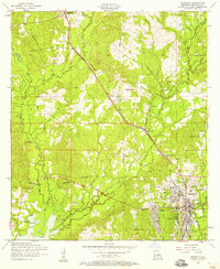 Leesville 1954 topographic map thumbnail