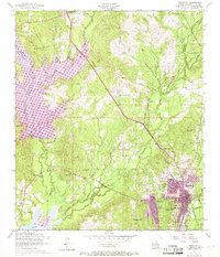 Leesville 1954 topographic map thumbnail