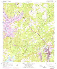 Leesville 1954 topographic map thumbnail