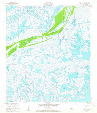Lena Lagoon 1955 topographic map thumbnail